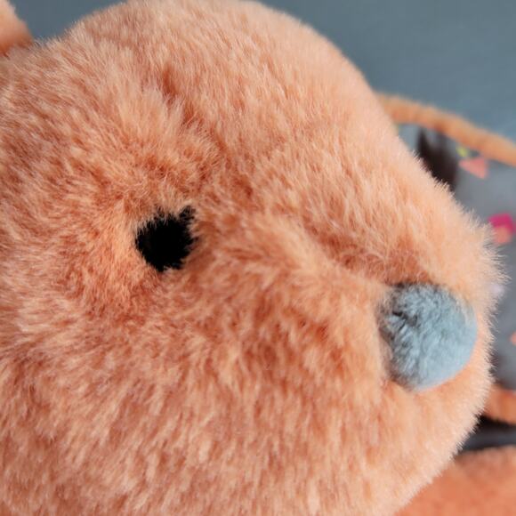 B. Toys Orange Bunny Plush Stuffed Animal Soft Ears 12" Rabbit Toy - Picture 8 of 14